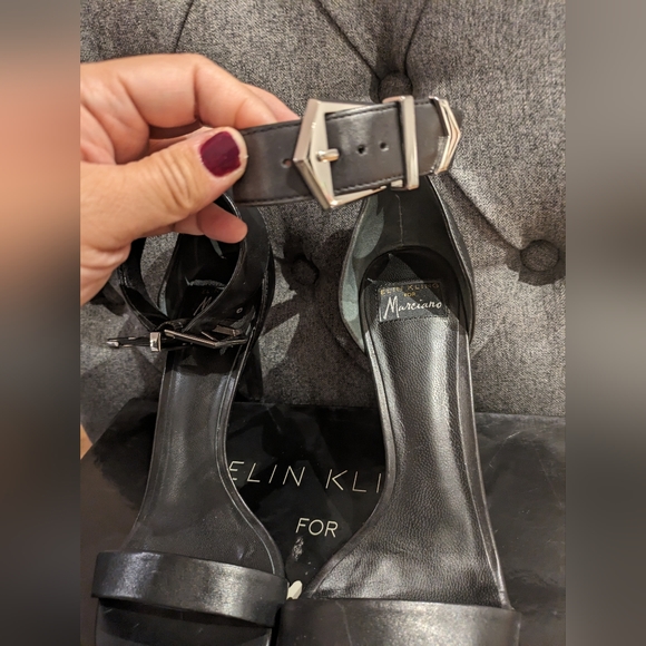 GUC Elin Kling for Marciano Black Leather Shoes - Picture 2 of 10